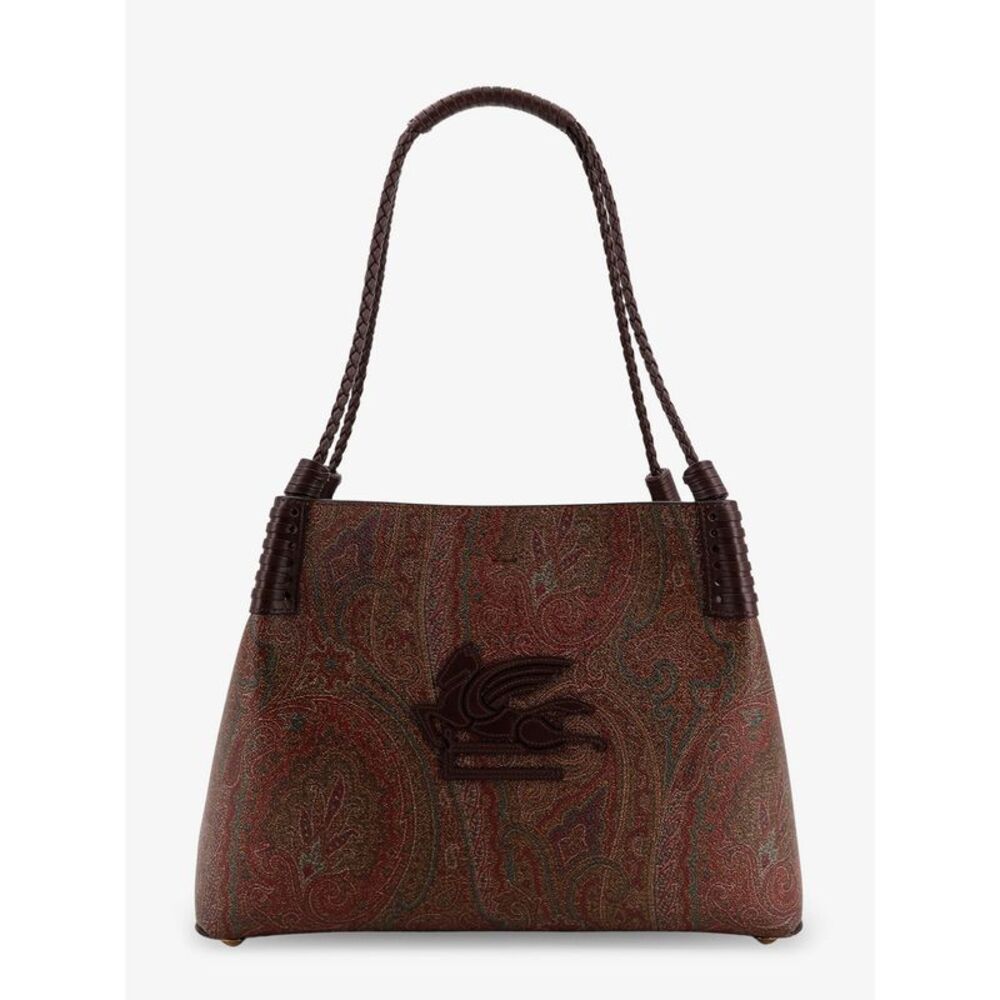 Etro Women Libra M Arnica Paisley Fabric Shopping Bag